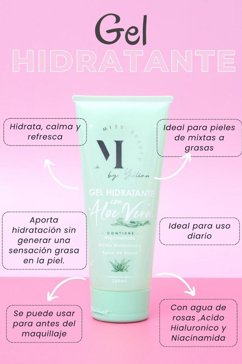 Gel Hidratante Con Aloe Vera Miss Beauty